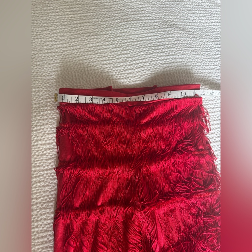 Weissman Red Fringe Latin Dance Set (Child Medium) - Picture 6 of 7